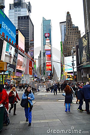 Times Square in New York City, NY USA
