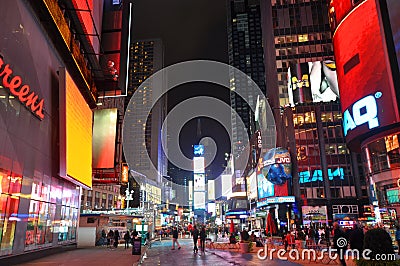 Times Square at night, New York City
