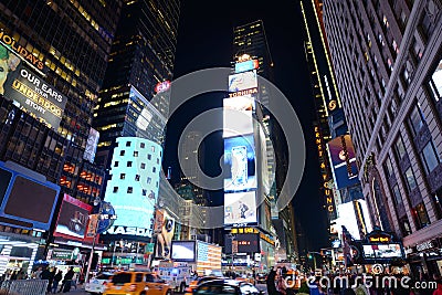 Times Square at night, New York City