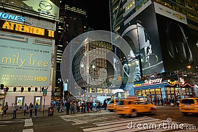 Times Square at night, New York City