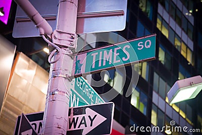 Times Square street sign