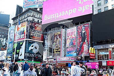 Times Squares - billboards and tourist