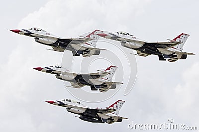 Tinker Air Force show in Oklahoma with Thunderbirds