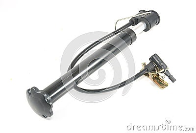 Tire pump manual air pump against