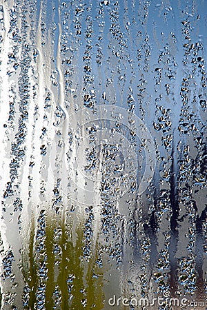 Title: Water drop window abstract background