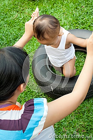 Toddler walking lesson