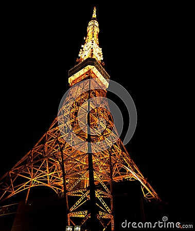 Tokyo Tower at night