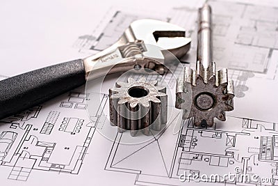Tools on Blueprints including sprocked stacks and