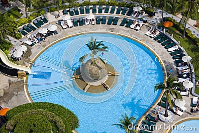 Top View Of Beautiful Swimming Pool Stock Photos - Image: 16881433