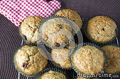 Pile of cupcake on cooling rack