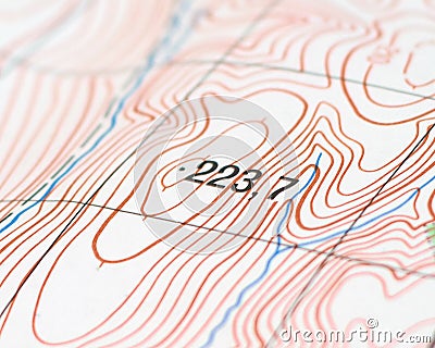 Topographic map