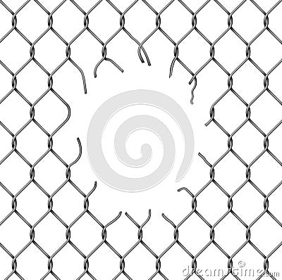 metal chain fence