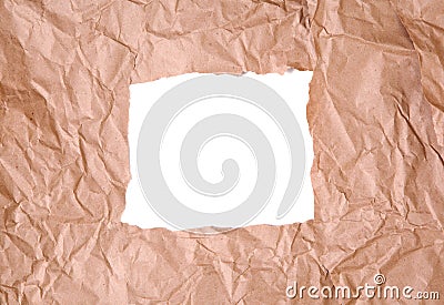 Torn package paper