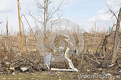 Tornado aftermath in Henryville, Indiana