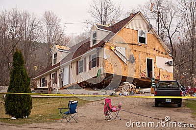 Tornado aftermath in Lapeer, MI.