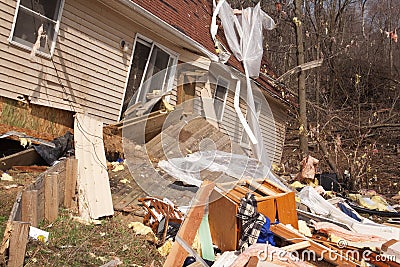 Tornado aftermath in Lapeer, MI.