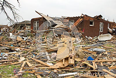 Tornado Damaged House Joplin Mo