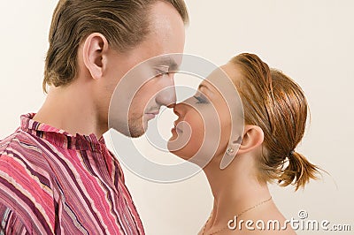 Touching Noses Royalty Free Stock Images - Im