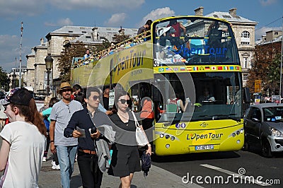 Tour Bus in Paris France