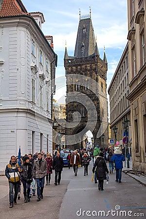 Tour guide at Prague