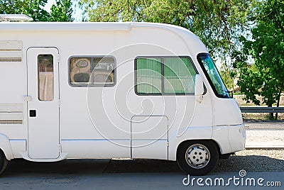 Tourist bus on a parking