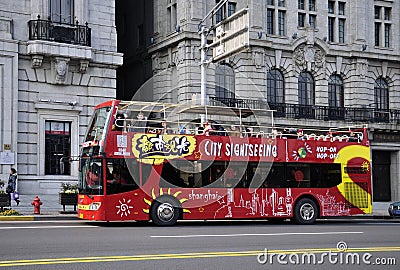 Tourist Bus In Shanghai