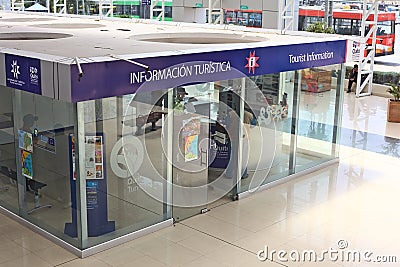 Tourist Information in Quitumbe Bus Terminal in Quito Ecuador