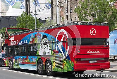 Tourist sightseeing bus
