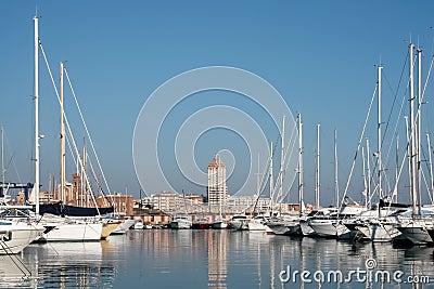 Touristic port in south Italy