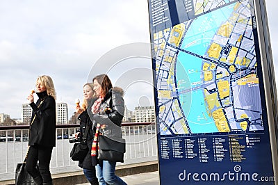 Tourists in London