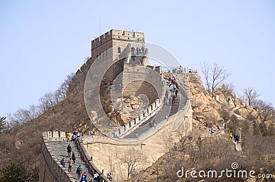 A Tower Summit Along The Great Wall Of China