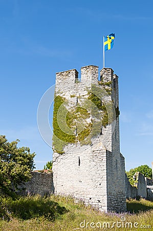 Tower and city wall Visby