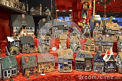 Toy houses in Christmas Market