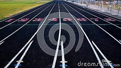 Track & Field Lanes 1 through 8