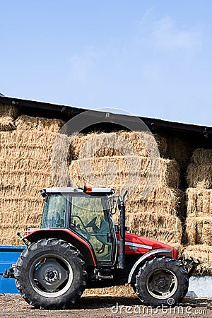 Tractor in Farm Yard