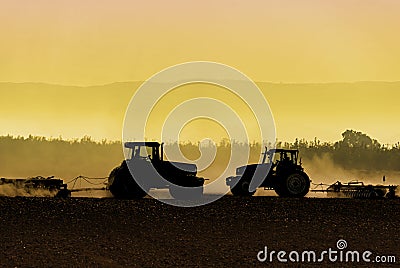 Tractor Silhouettes