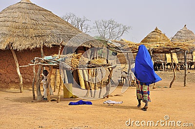 Traditional african village houses