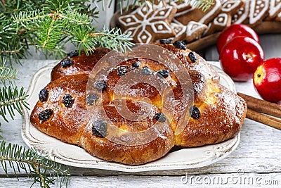 Traditional christmas bread