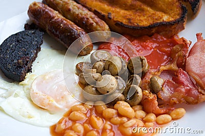 Traditional full English breakfast