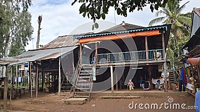 Traditional house in Cham village - Chau Doc