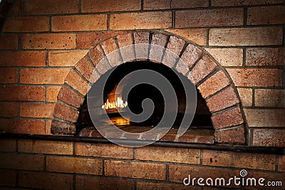 A traditional oven for cooking.