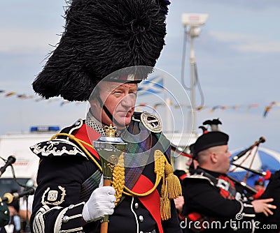 Traditional Scottish man at Nairn Highland Games