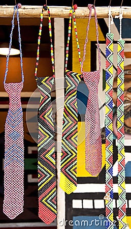 Traditional south african beads art