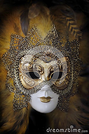 Traditional venetian carnival mask. Venice, Italy