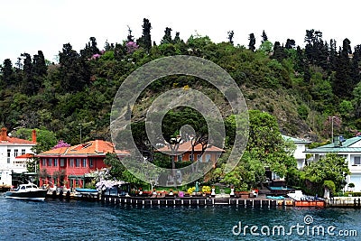 Traditional waterfront houses on the Bosphorus