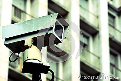 Traffic camera and building
