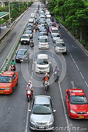 Traffic on a City Road