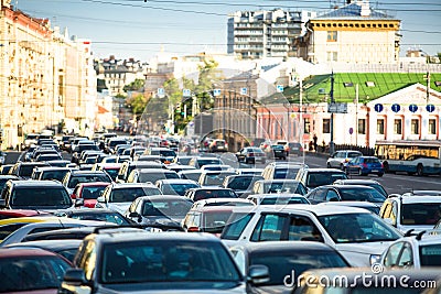 Traffic jam in Moscow