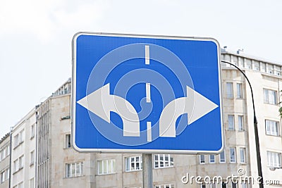 Traffic Sign in Urban Setting
