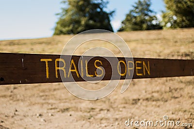 Trails open